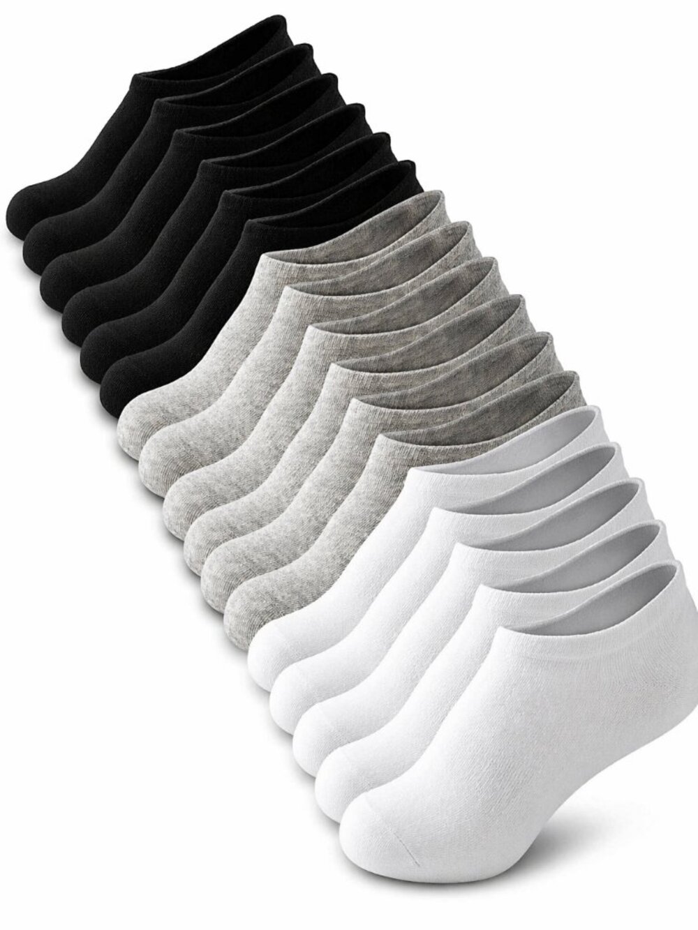 18 Packs No Show Socks Invisible Socks Men Women Cushioned Low Cut Ankle Socks